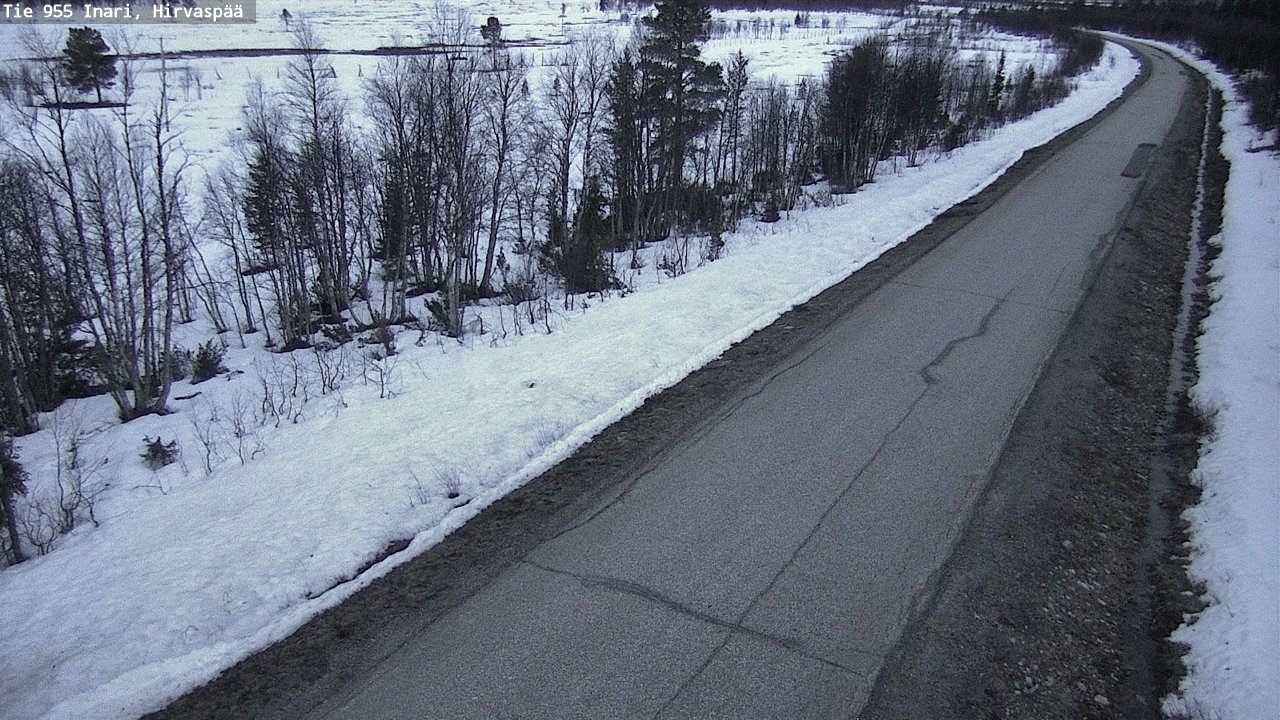 Kelikamerat Kuva Tie 955 Inari, Hirvaspää, Inari, Lappi