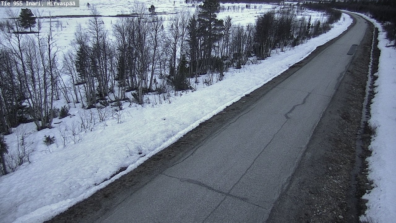 Kelikamerat Kuva Tie 955 Inari, Hirvaspää, Inari, Lappi