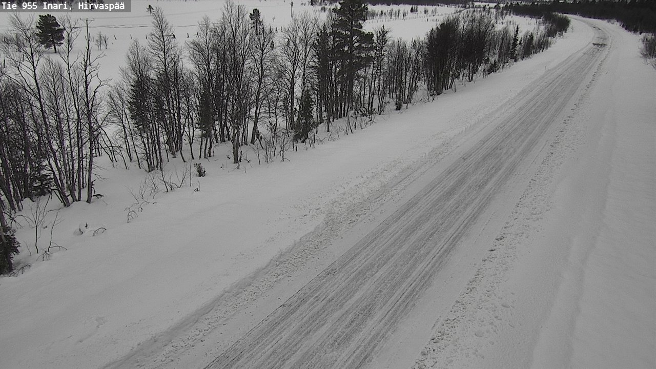 Kelikamerat Kuva Tie 955 Inari, Hirvaspää, Inari, Lappi