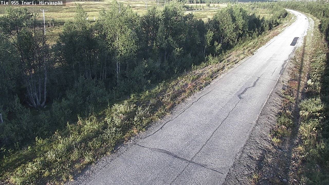 Kelikamerat Kuva Tie 955 Inari, Hirvaspää, Inari, Lappi