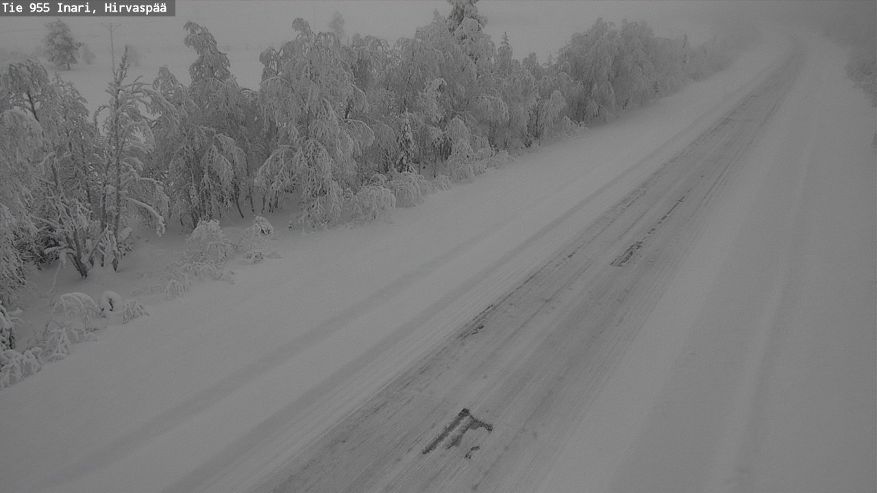 Kelikamerat Kuva Tie 955 Inari, Hirvaspää, Inari, Lappi