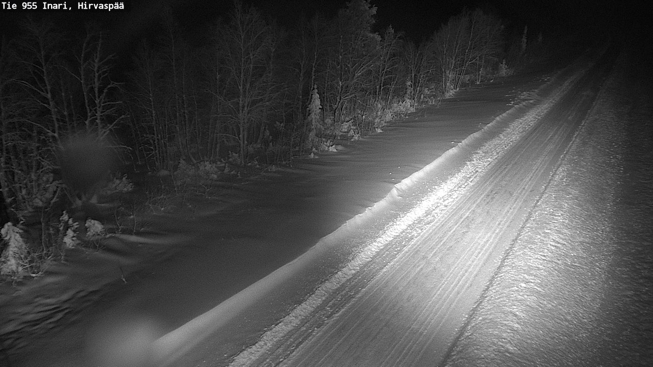 Weather Camera Image Road 955 Inari, Hirvaspää, Inari, Lappi