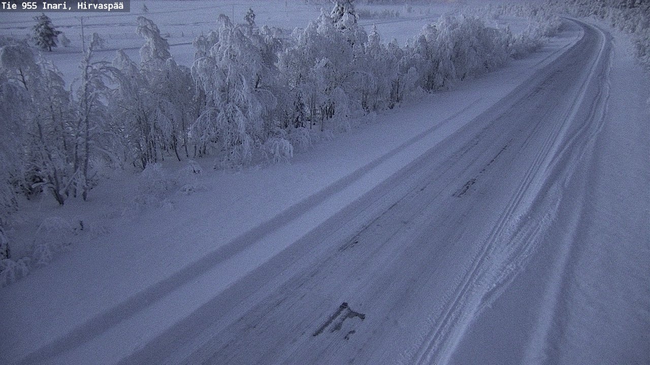 Kelikamerat Kuva Tie 955 Inari, Hirvaspää, Inari, Lappi