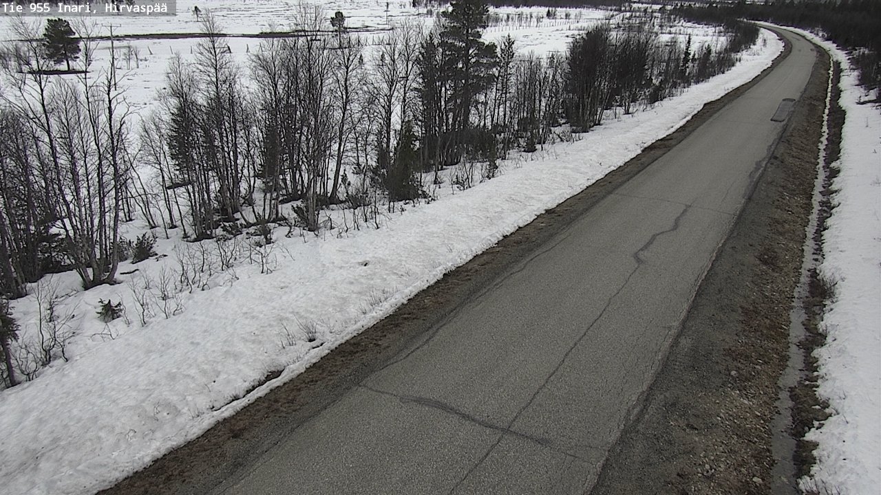 Weather Camera Image Väg 955 Enare, Hirvaspää, Inari, Lappi