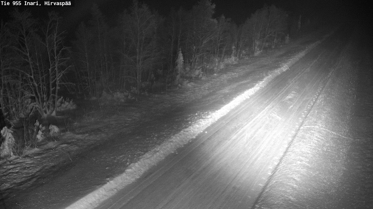 Weather Camera Image Road 955 Inari, Hirvaspää, Inari, Lappi