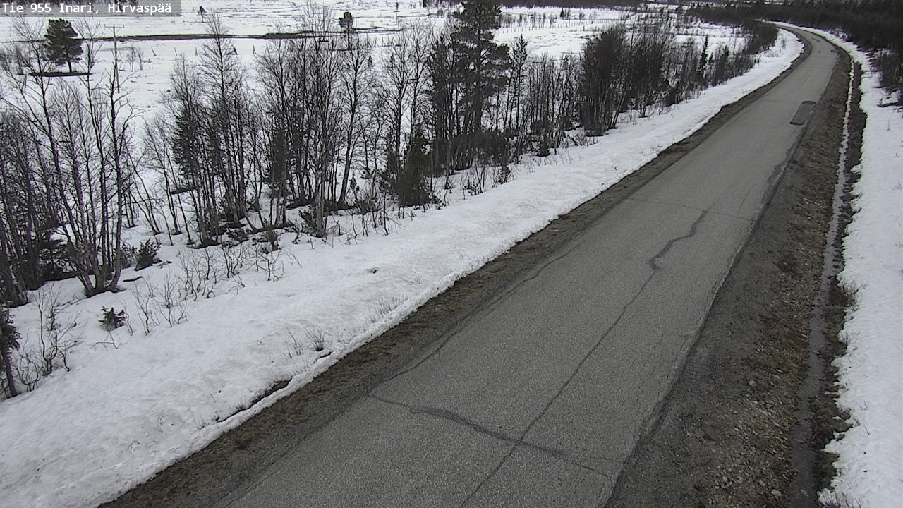 Weather Camera Image Väg 955 Enare, Hirvaspää, Inari, Lappi