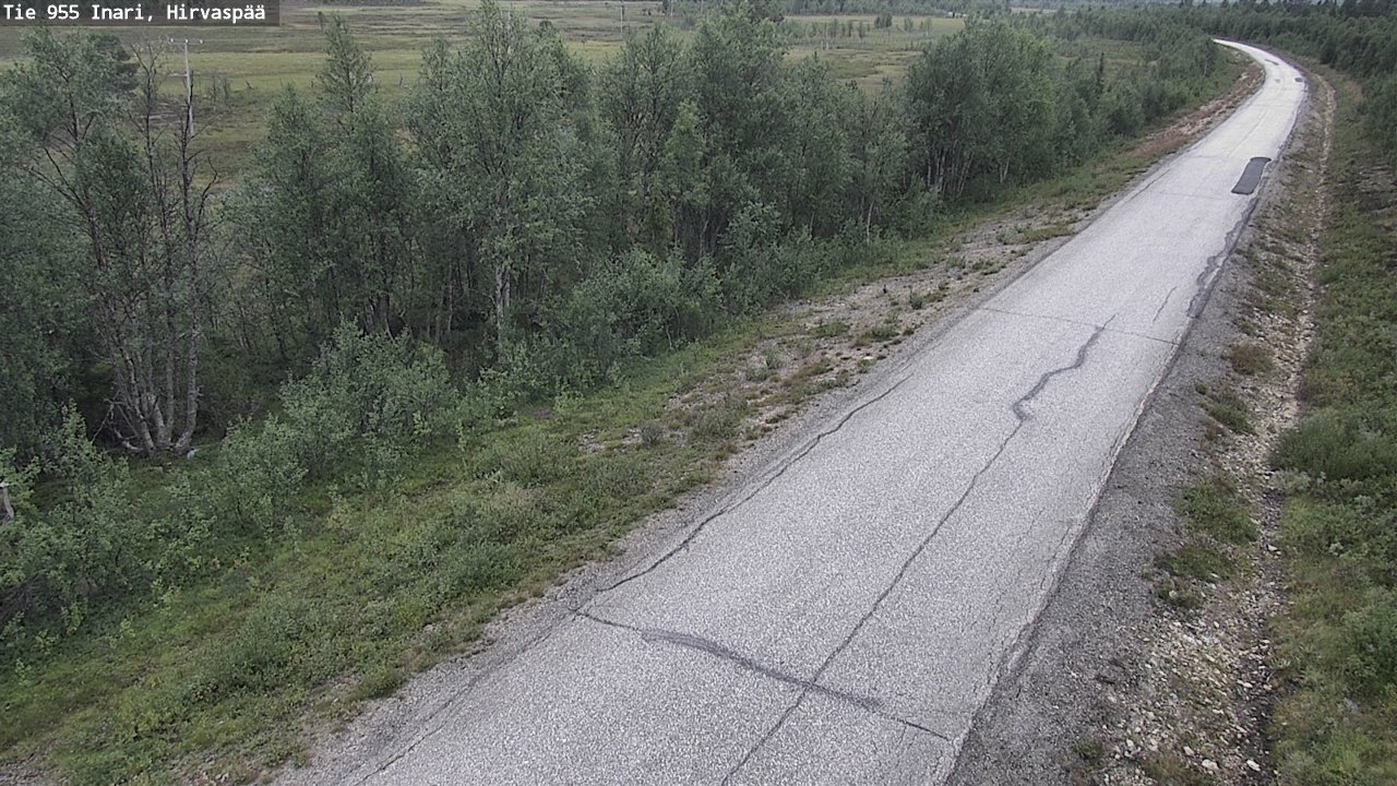 Kelikamerat Kuva Tie 955 Inari, Hirvaspää, Inari, Lappi