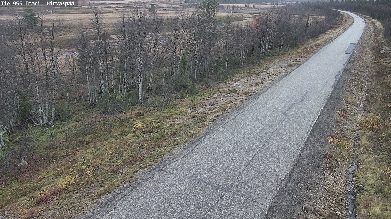 Kelikamerat Kuva Tie 955 Inari, Hirvaspää, Inari, Lappi