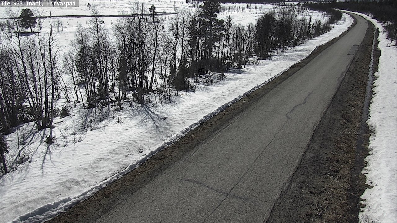 Weather Camera Image Väg 955 Enare, Hirvaspää, Inari, Lappi