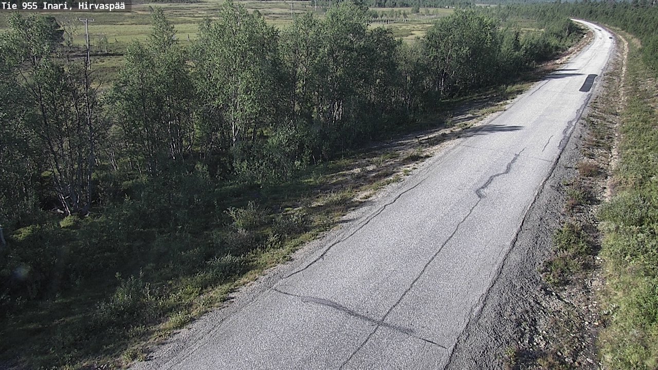 Weather Camera Image Road 955 Inari, Hirvaspää, Inari, Lappi
