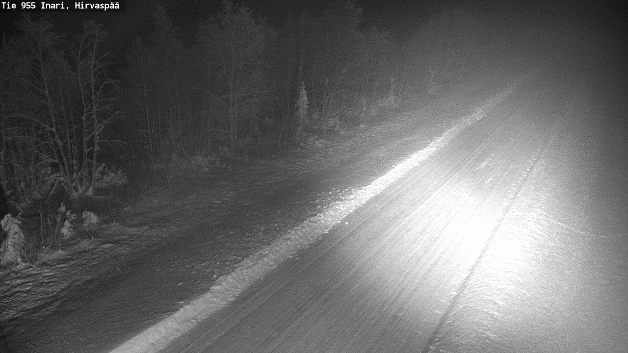 Weather Camera Image Road 955 Inari, Hirvaspää, Inari, Lappi