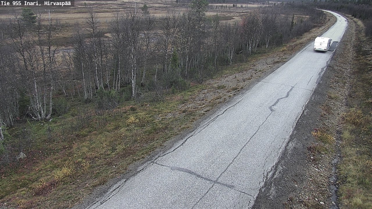 Kelikamerat Kuva Tie 955 Inari, Hirvaspää, Inari, Lappi