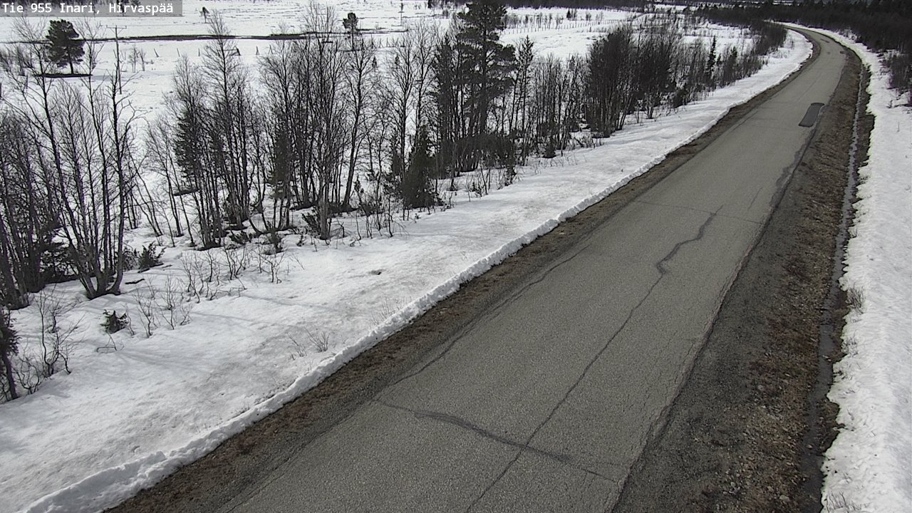 Weather Camera Image Väg 955 Enare, Hirvaspää, Inari, Lappi