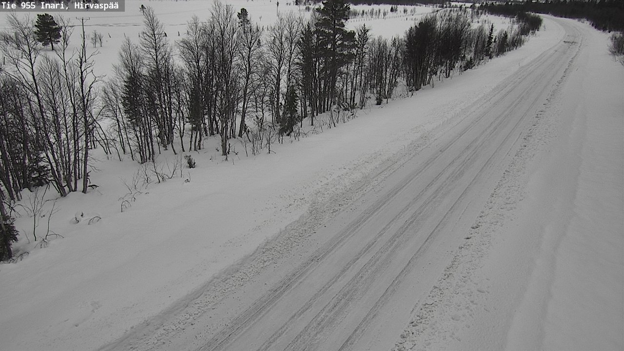 Kelikamerat Kuva Tie 955 Inari, Hirvaspää, Inari, Lappi