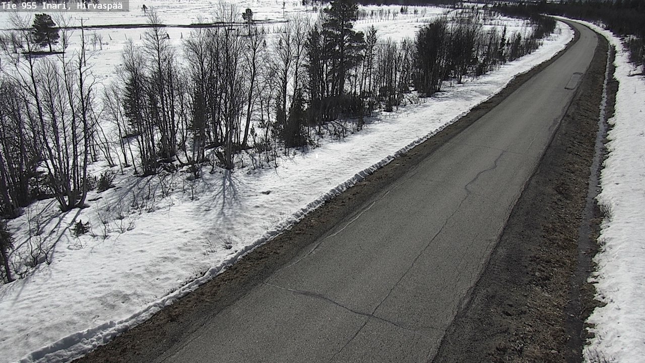 Weather Camera Image Väg 955 Enare, Hirvaspää, Inari, Lappi