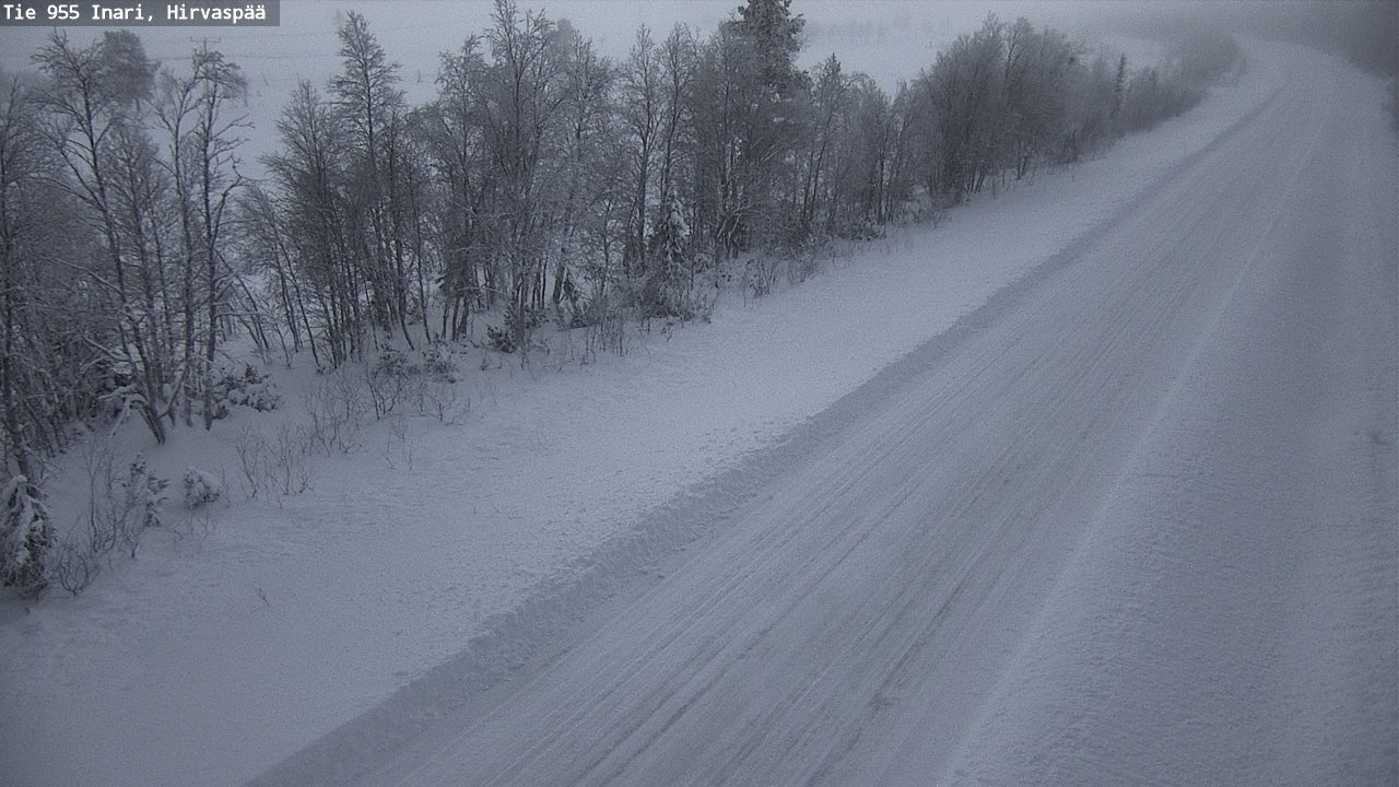 Weather Camera Image Väg 955 Enare, Hirvaspää, Inari, Lappi