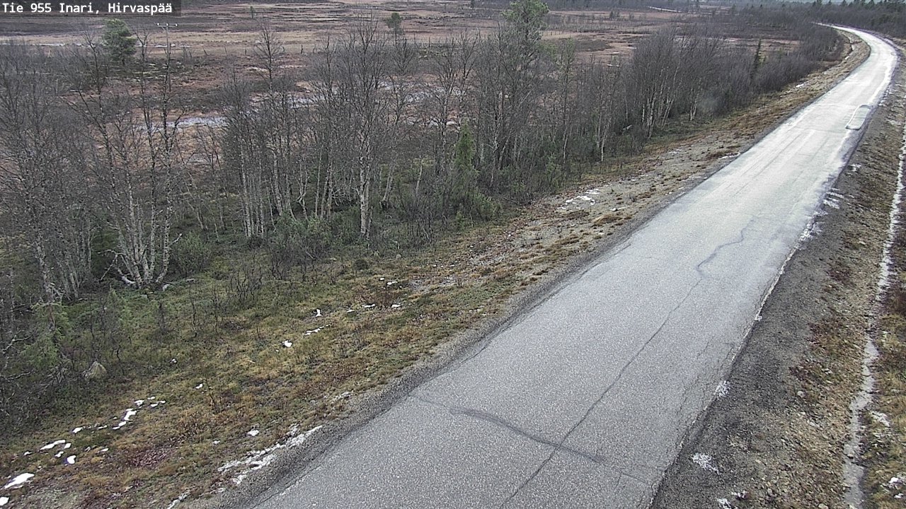 Kelikamerat Kuva Tie 955 Inari, Hirvaspää, Inari, Lappi