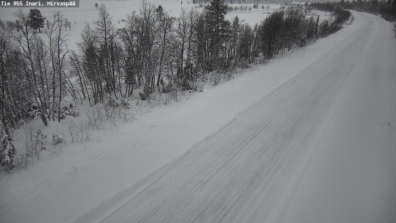 Kelikamerat Kuva Tie 955 Inari, Hirvaspää, Inari, Lappi