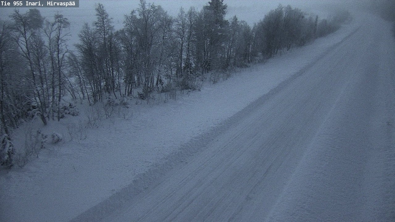Weather Camera Image Väg 955 Enare, Hirvaspää, Inari, Lappi