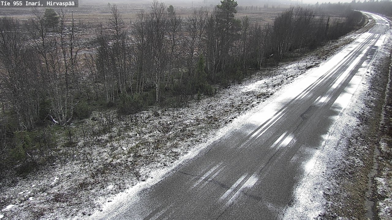 Kelikamerat Kuva Tie 955 Inari, Hirvaspää, Inari, Lappi