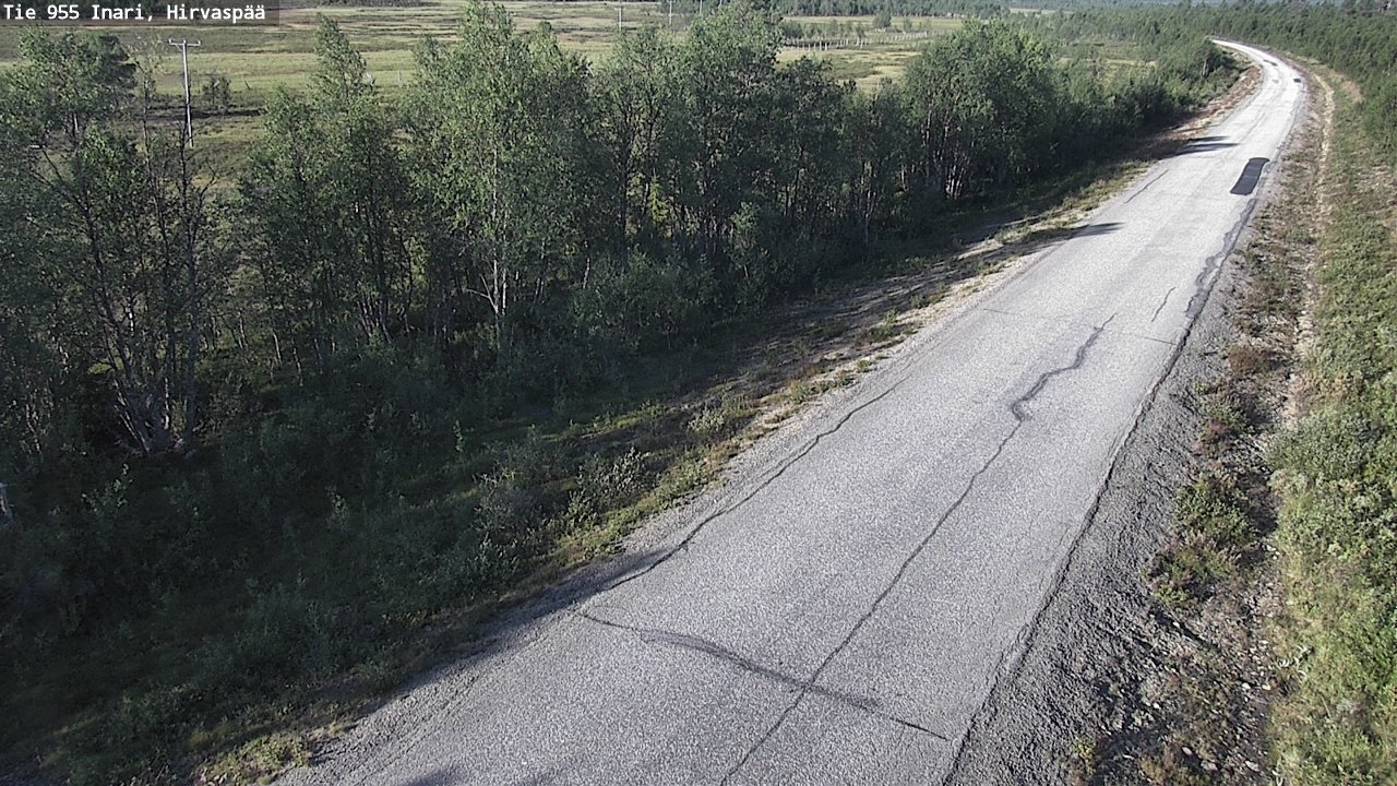 Weather Camera Image Road 955 Inari, Hirvaspää, Inari, Lappi