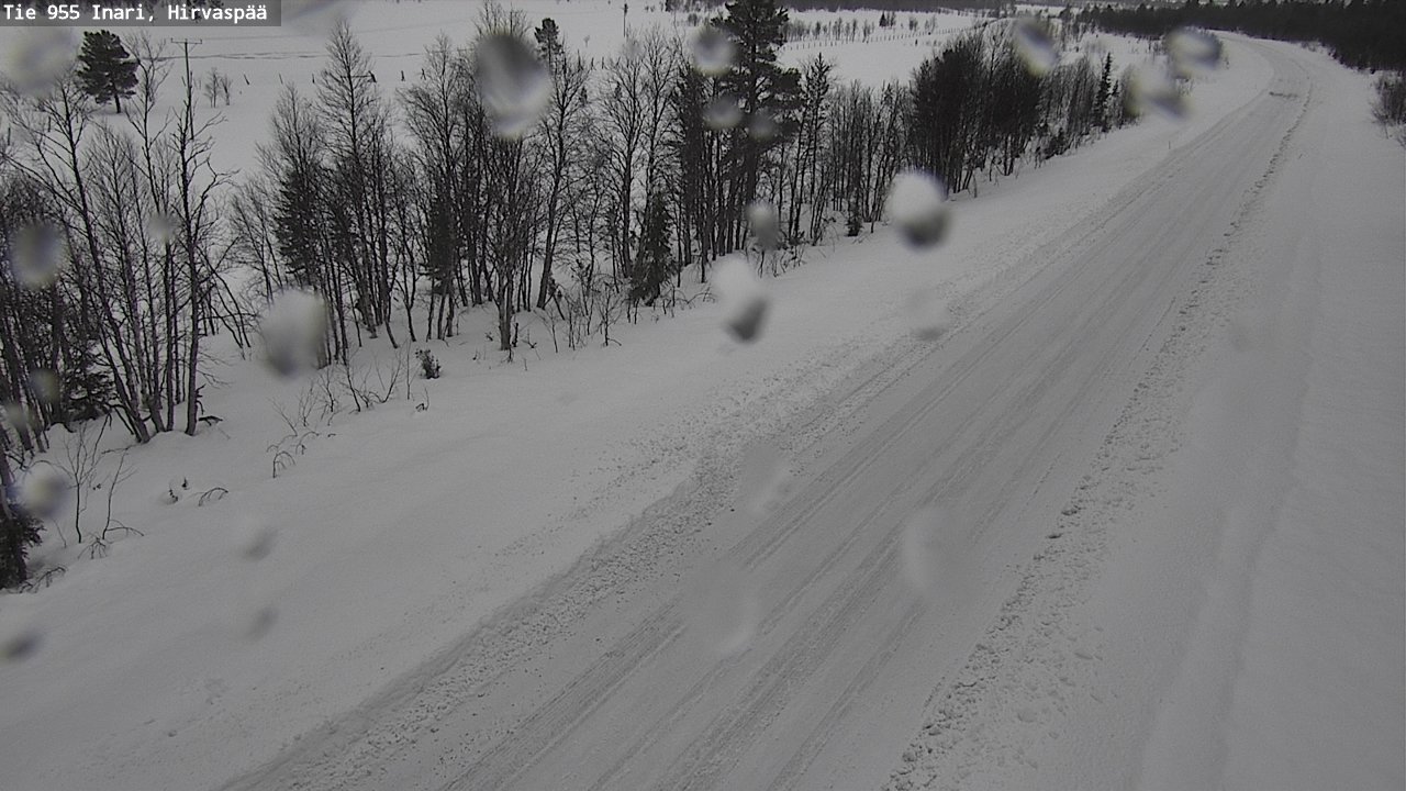 Kelikamerat Kuva Tie 955 Inari, Hirvaspää, Inari, Lappi