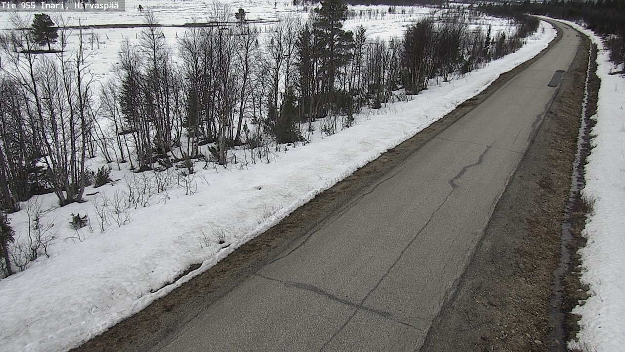 Weather Camera Image Road 955 Inari, Hirvaspää, Inari, Lappi