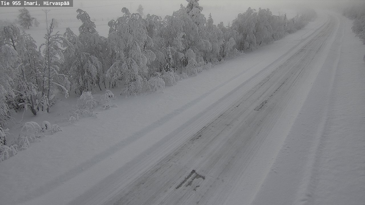 Kelikamerat Kuva Tie 955 Inari, Hirvaspää, Inari, Lappi