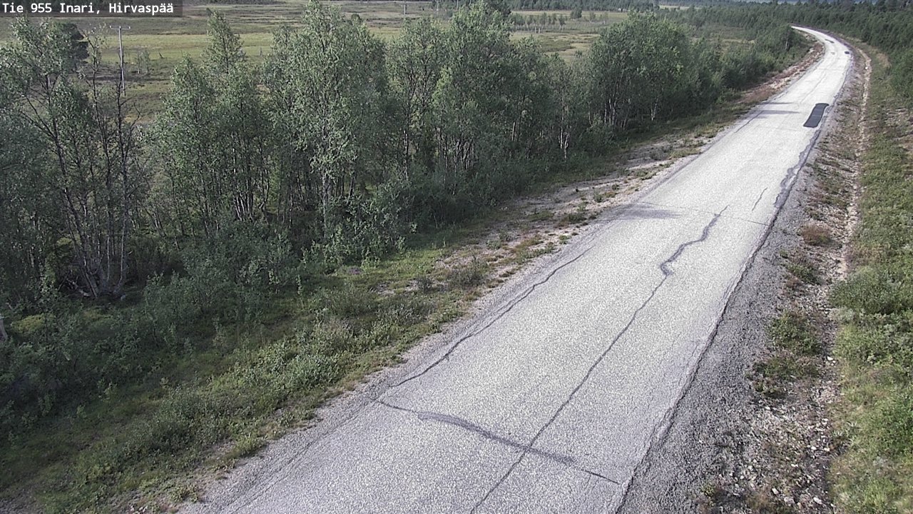 Weather Camera Image Road 955 Inari, Hirvaspää, Inari, Lappi