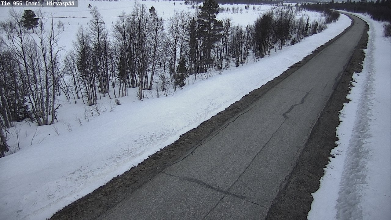 Kelikamerat Kuva Tie 955 Inari, Hirvaspää, Inari, Lappi