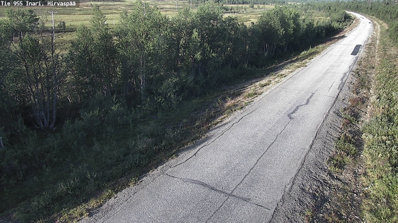 Weather Camera Image Väg 955 Enare, Hirvaspää, Inari, Lappi