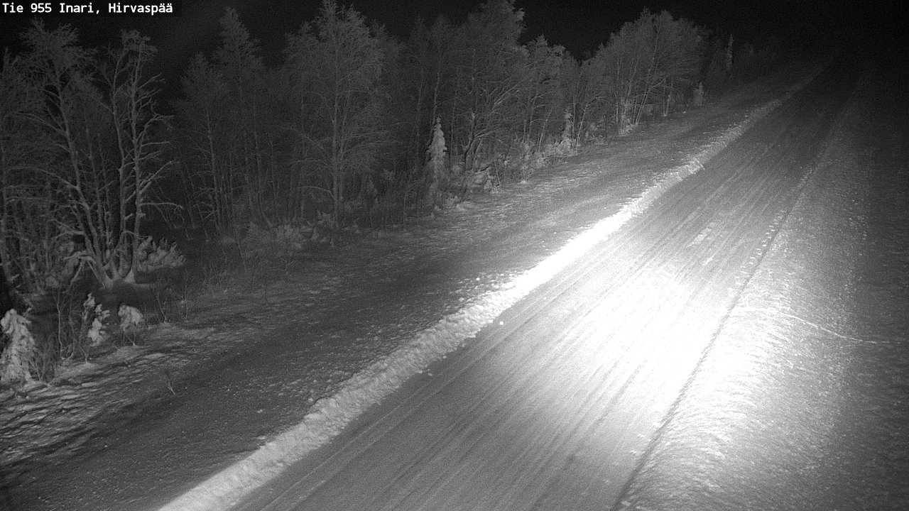 Weather Camera Image Road 955 Inari, Hirvaspää, Inari, Lappi