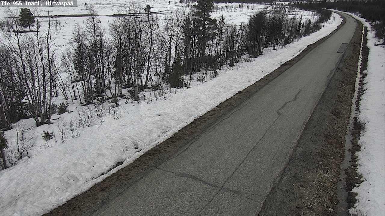Weather Camera Image Väg 955 Enare, Hirvaspää, Inari, Lappi