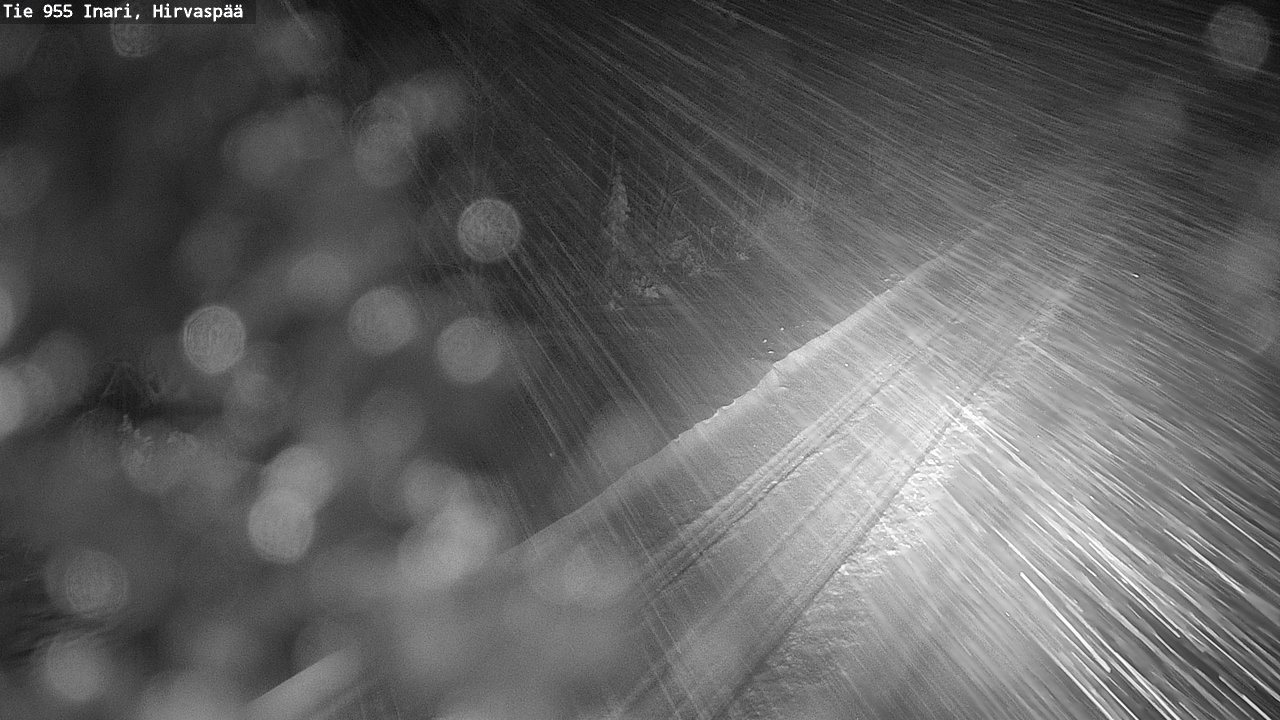 Weather Camera Image Road 955 Inari, Hirvaspää, Inari, Lappi