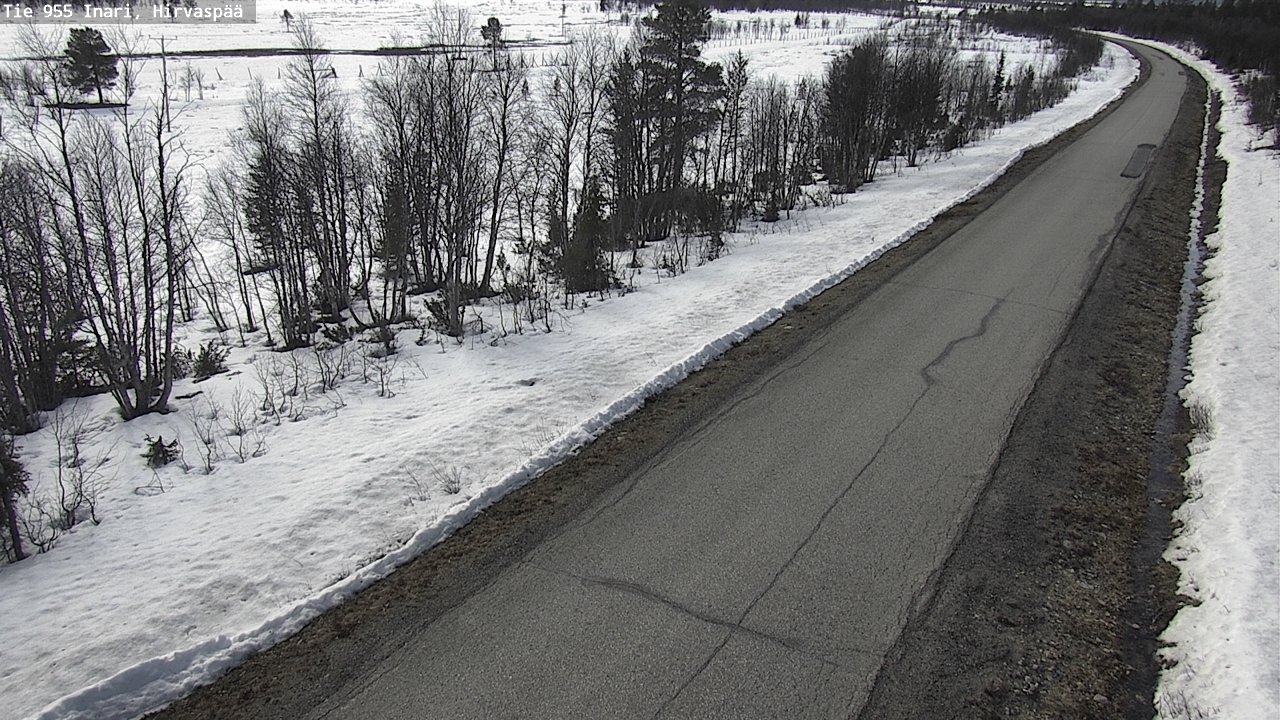 Weather Camera Image Väg 955 Enare, Hirvaspää, Inari, Lappi