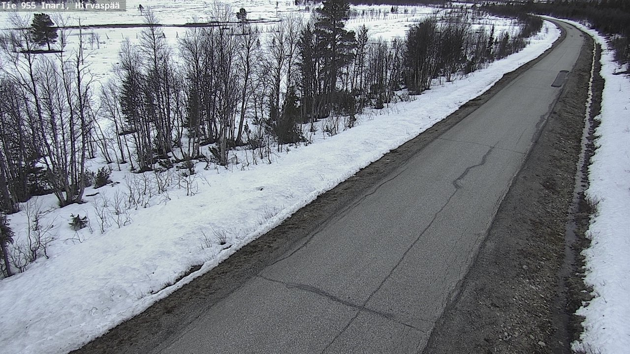 Weather Camera Image Väg 955 Enare, Hirvaspää, Inari, Lappi