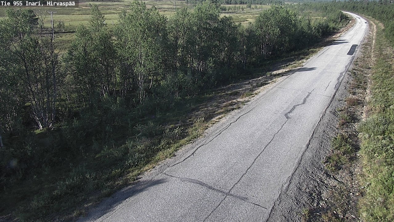 Weather Camera Image Road 955 Inari, Hirvaspää, Inari, Lappi