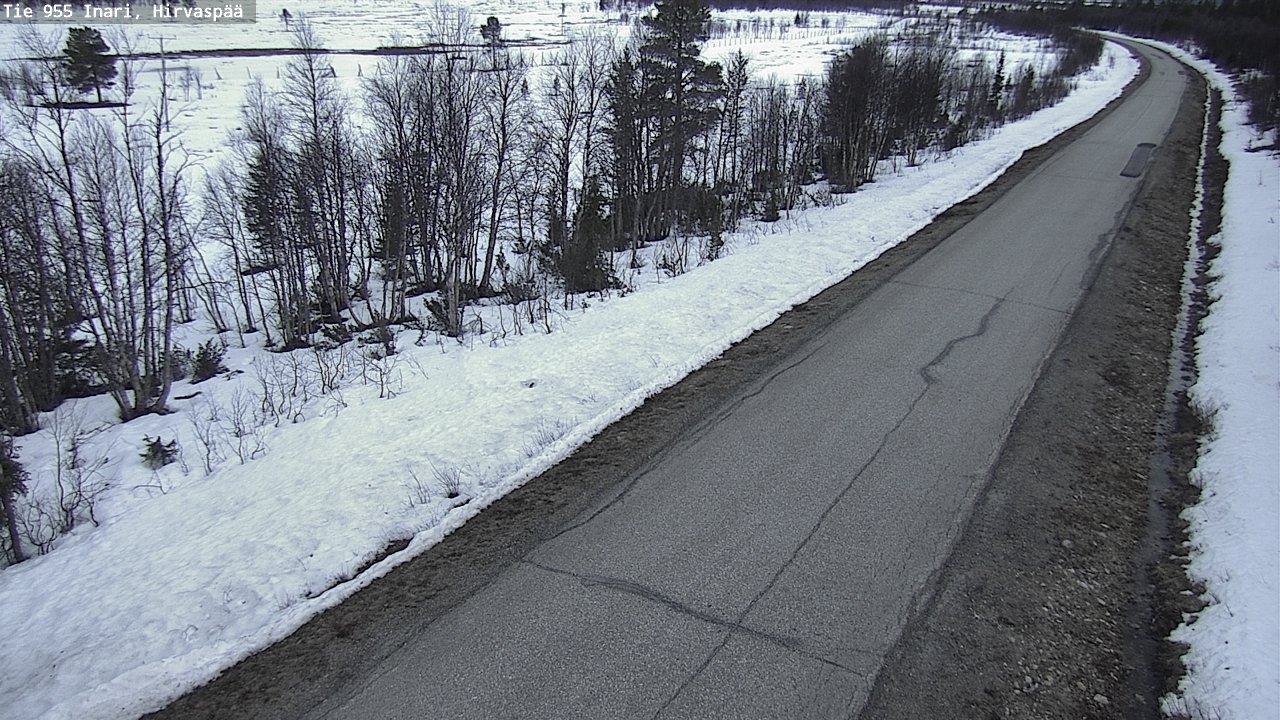 Weather Camera Image Väg 955 Enare, Hirvaspää, Inari, Lappi