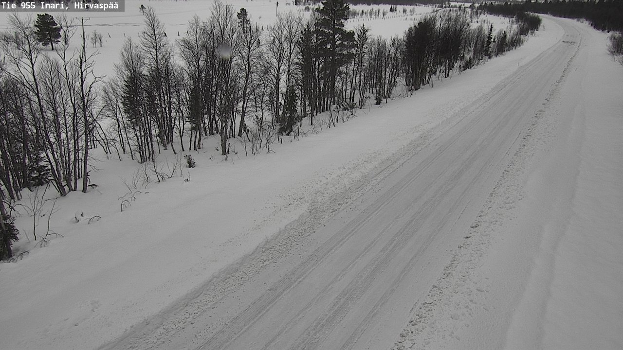 Kelikamerat Kuva Tie 955 Inari, Hirvaspää, Inari, Lappi