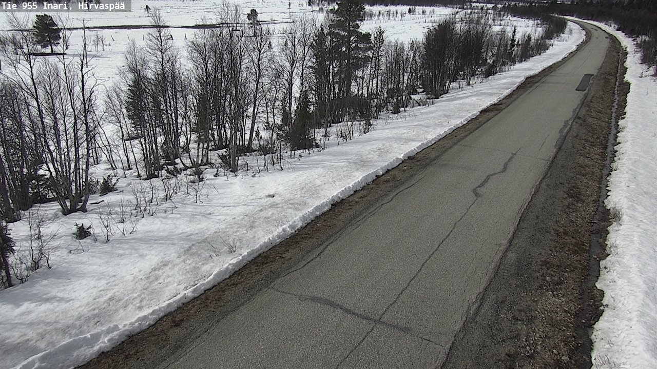 Weather Camera Image Väg 955 Enare, Hirvaspää, Inari, Lappi
