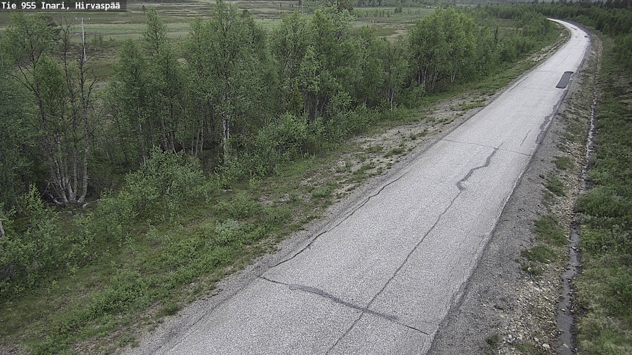 Kelikamerat Kuva Tie 955 Inari, Hirvaspää, Inari, Lappi