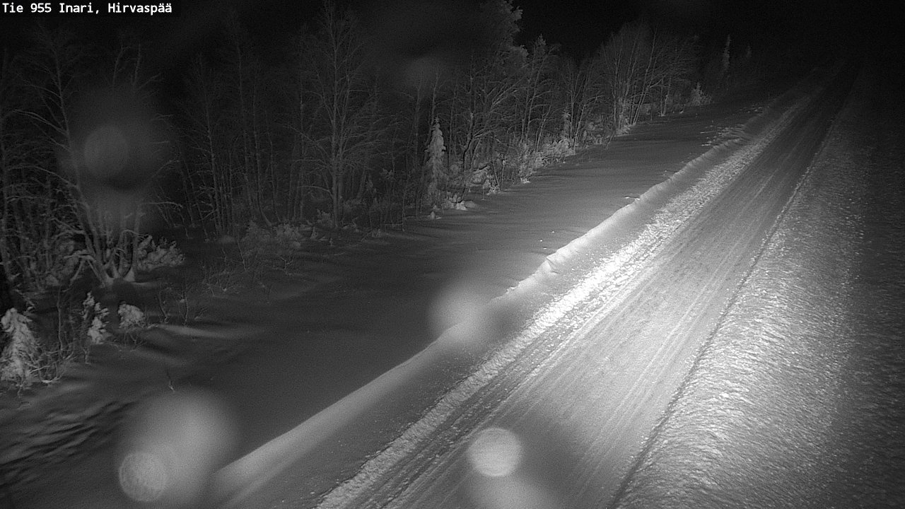 Weather Camera Image Road 955 Inari, Hirvaspää, Inari, Lappi