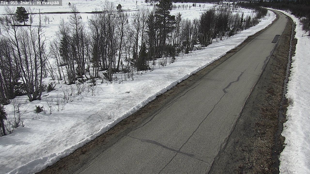 Weather Camera Image Väg 955 Enare, Hirvaspää, Inari, Lappi