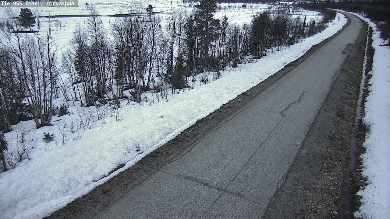 Kelikamerat Kuva Tie 955 Inari, Hirvaspää, Inari, Lappi