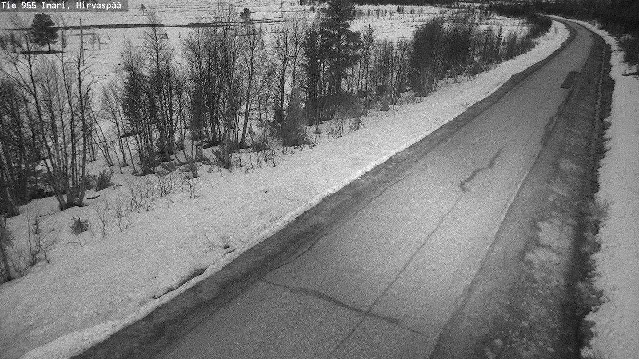 Weather Camera Image Road 955 Inari, Hirvaspää, Inari, Lappi