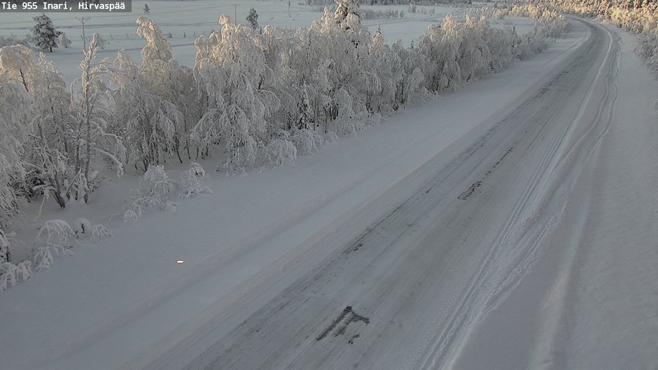 Weather Camera Image Road 955 Inari, Hirvaspää, Inari, Lappi