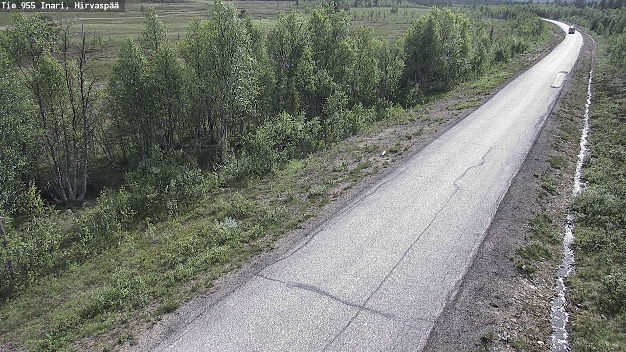 Kelikamerat Kuva Tie 955 Inari, Hirvaspää, Inari, Lappi