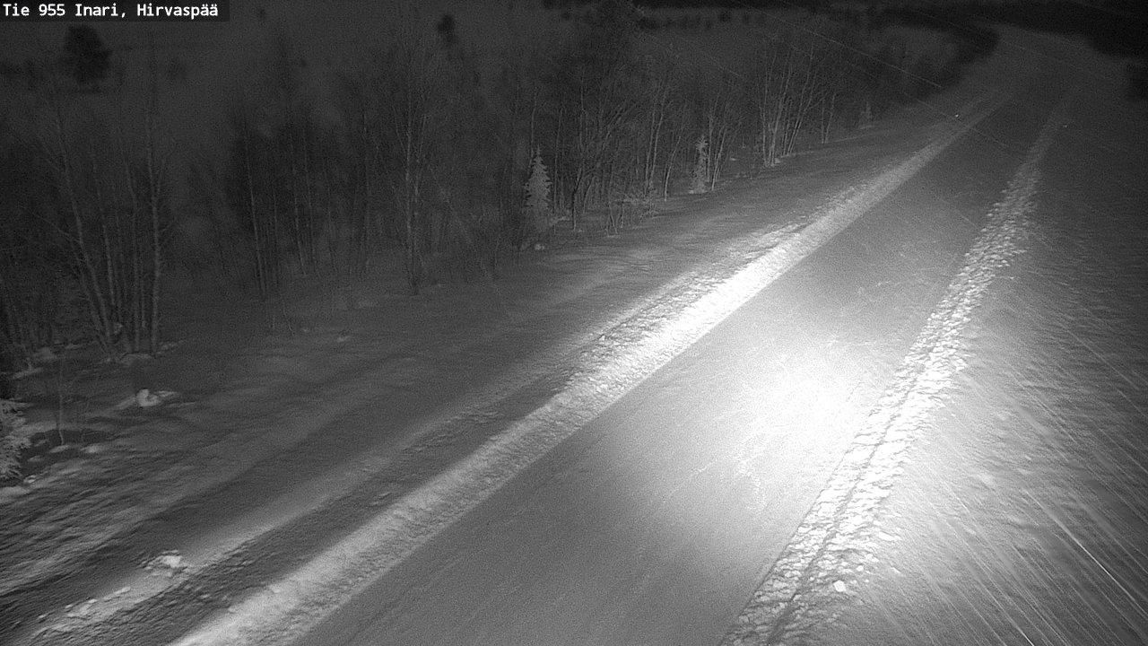 Kelikamerat Kuva Tie 955 Inari, Hirvaspää, Inari, Lappi