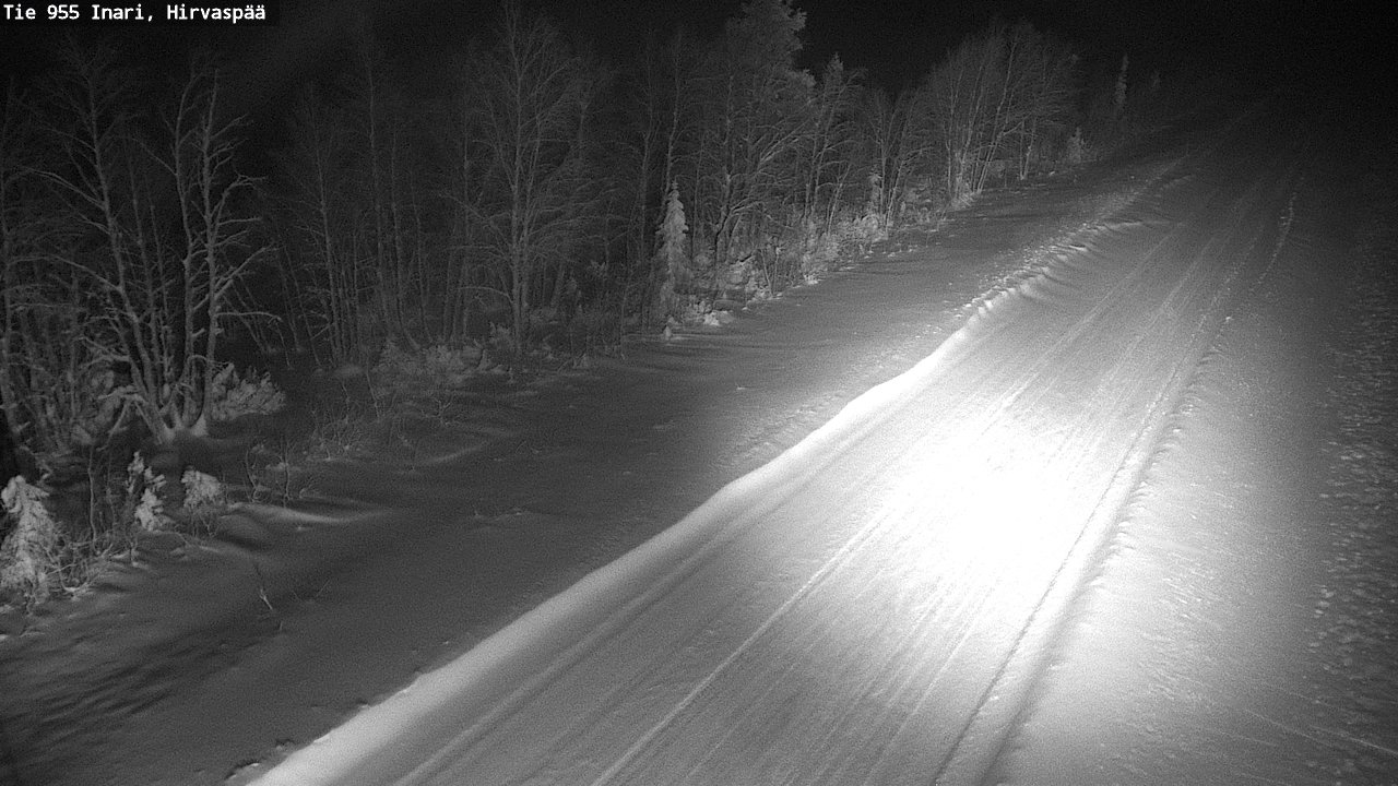 Kelikamerat Kuva Tie 955 Inari, Hirvaspää, Inari, Lappi