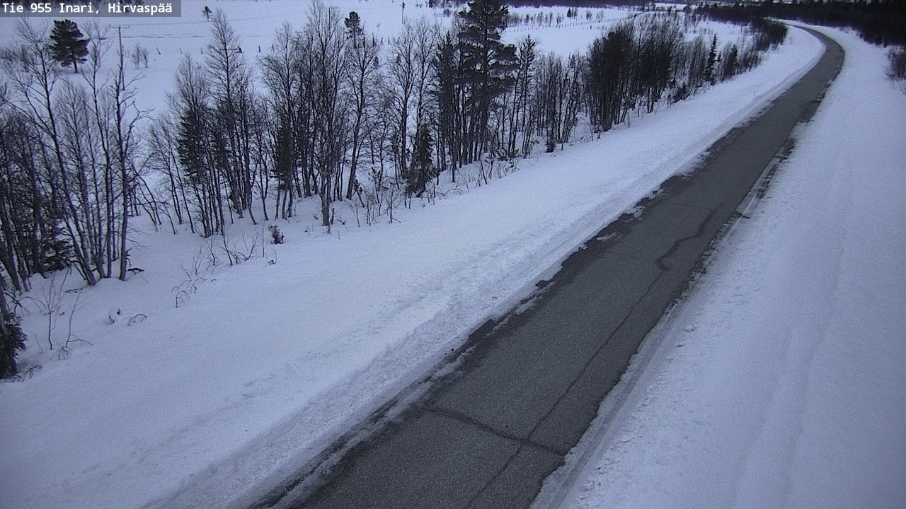 Kelikamerat Kuva Tie 955 Inari, Hirvaspää, Inari, Lappi